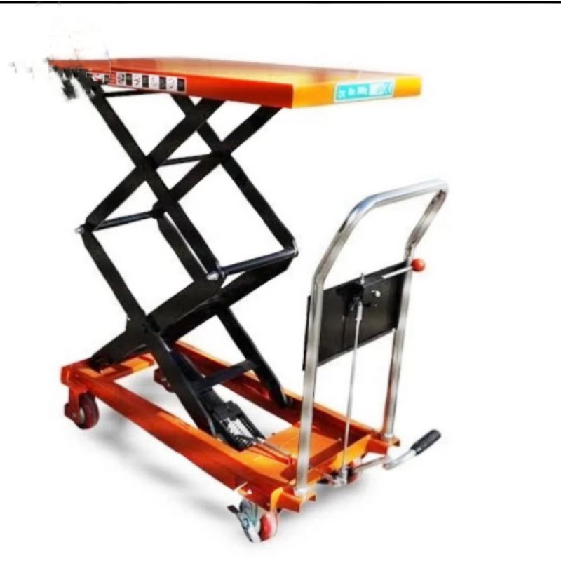 Jual Lift Table Hydraulic 350manual Double Scissor Hidrolic Meja Lift ...