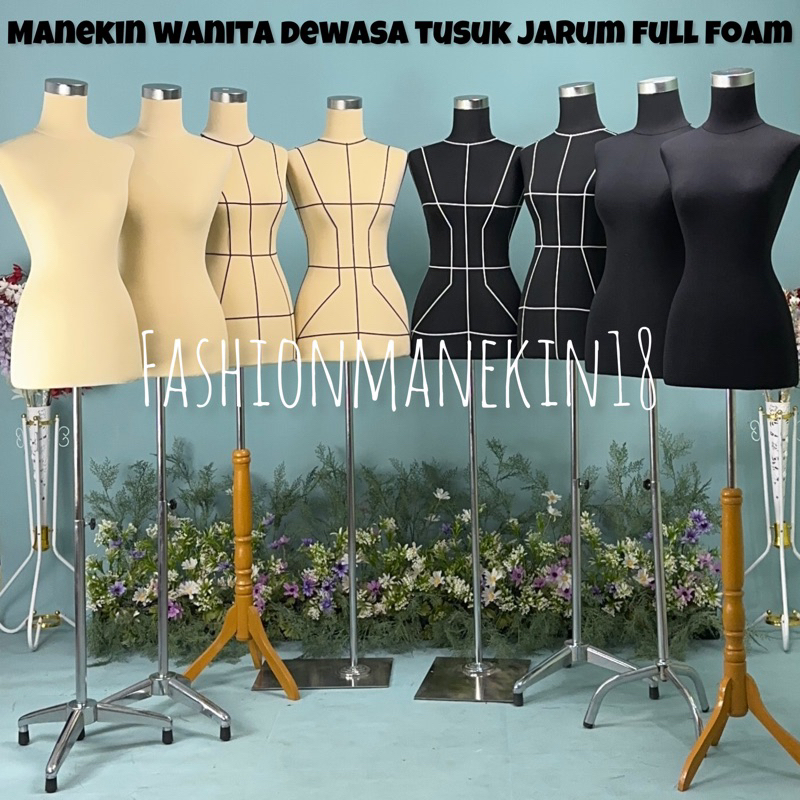Jual MANEKIN WANITA DEWASA TUSUK JARUM FULL FOAM - PATUNG BAJU WANITA