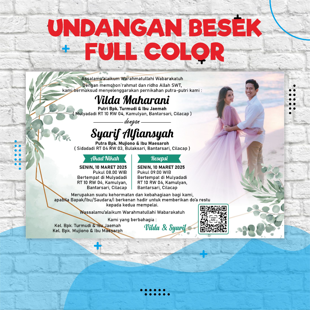 Jual Cetak Undangan pernikahan | Undangan Besek | Undangan Sorogan