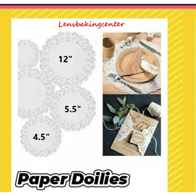 Jual Kertas Kylie Doilies / Dolley / Doiles / Doley Paper White / Alas ...