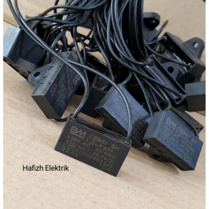 Jual Kapasitor 1,2 uF 450V AC Merk BM Kapasitor Kipas Anginz Shopee