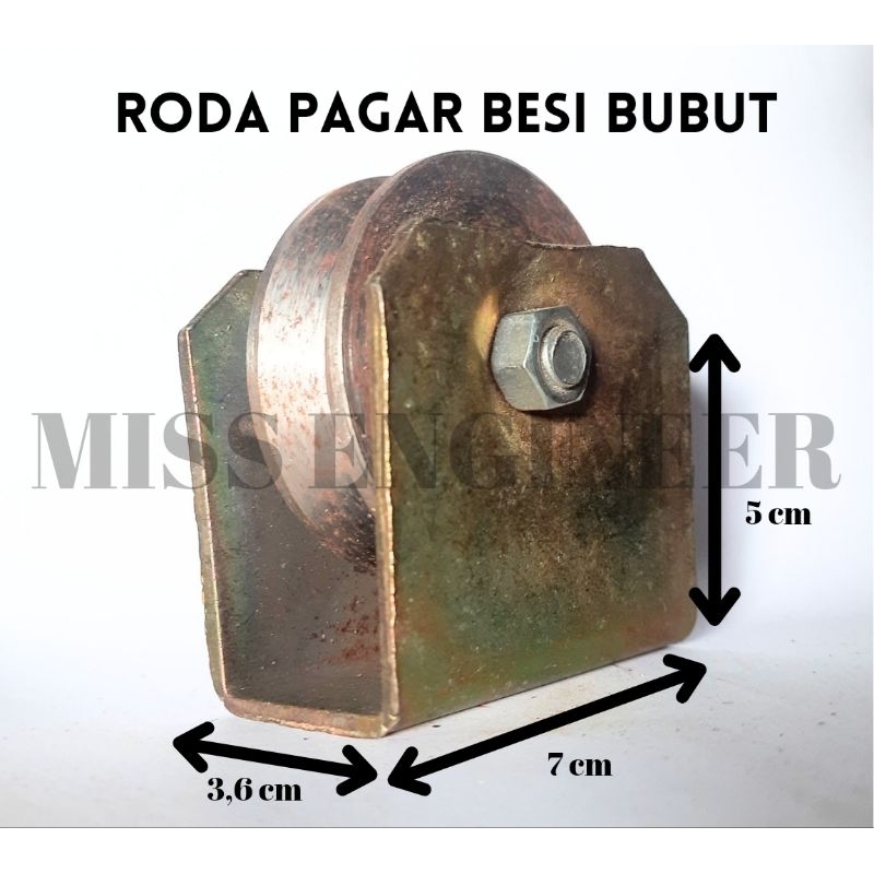 Jual Roda Pagar Besi Bubut Roda Gerbang 7cm 700mm Shopee Indonesia 6634