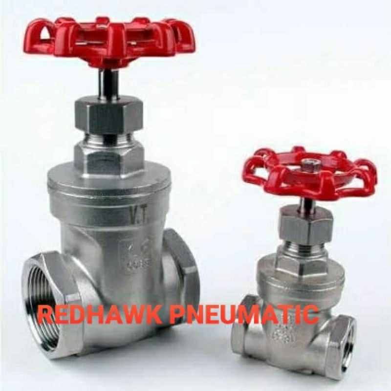 Jual GATE VALVE STAINLESS STEEL 316 1/2 INCH 3/4 INCH / 1 INCH | Shopee ...