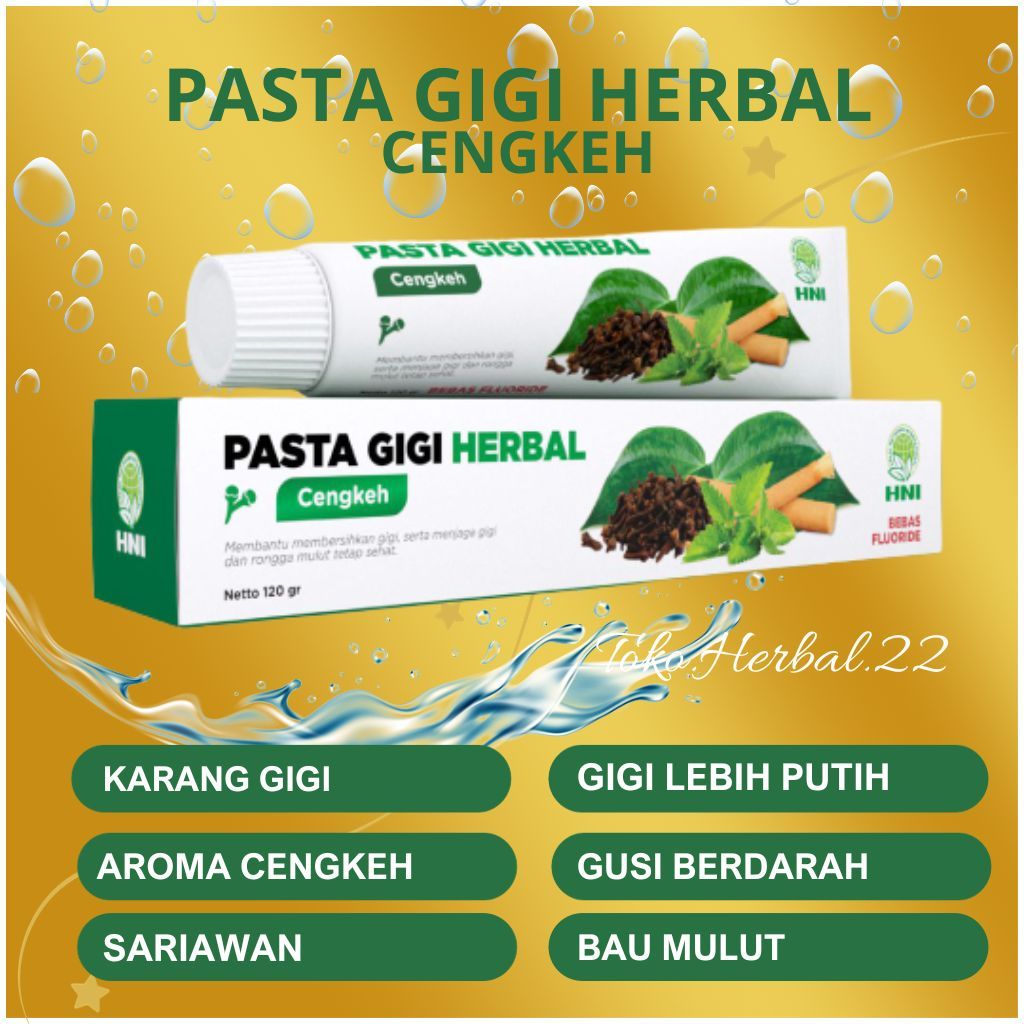 Jual Pasta Gigi Herbal Cengkeh ° HNI HPAI • Isi 120 gr • Tanpa Fluoride