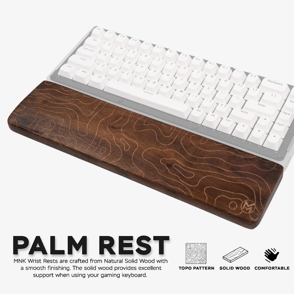Jual MYNK Wooden Palm Rest / Wrist Rest Kayu / Wrist Pad Keyboard