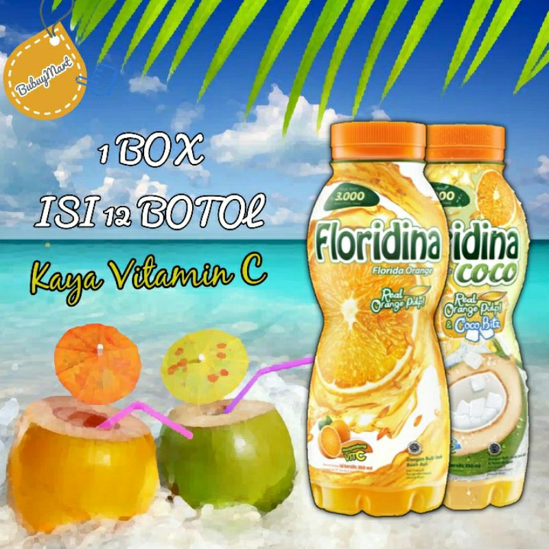 Jual FLORIDINA MINUMAN RASA JERUK 350ML | Shopee Indonesia