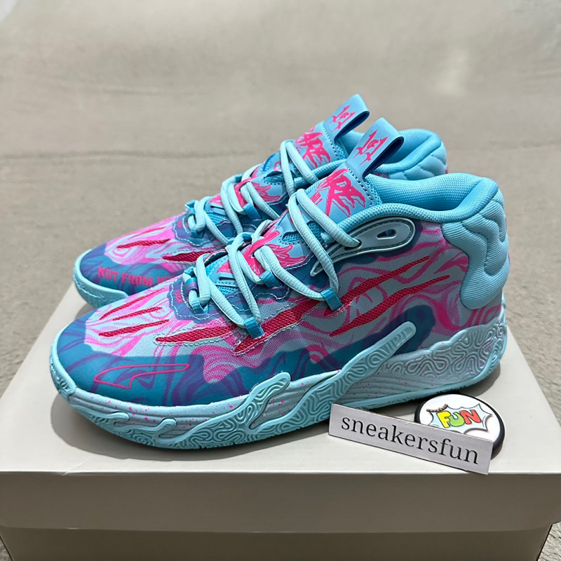 Jual PUMA LAMELO BALL MB03 ICE BLUE PINK PREMIUM ORIGINAL | Shopee ...