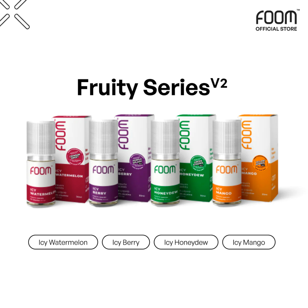 Jual LIQUID FOOM FRUITY SERIES V2 30ML 30MGE | Shopee Indonesia
