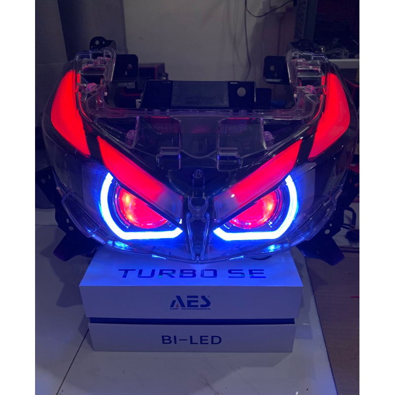 Jual Projie Biled Turbo Se Motor Aerox New Connected Paket Reflektor Headlamp Yamaha Aerox