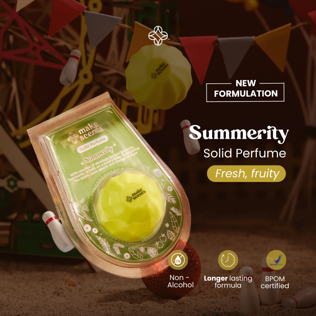 Jual [SUMMERITY] Make Scents Solid Perfume Parfum Solid Perempuan