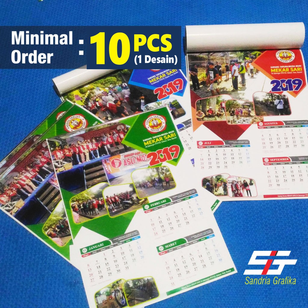 Jual Kalender 2025 Custom 3 Bulanan (4 Lembar) | Shopee Indonesia