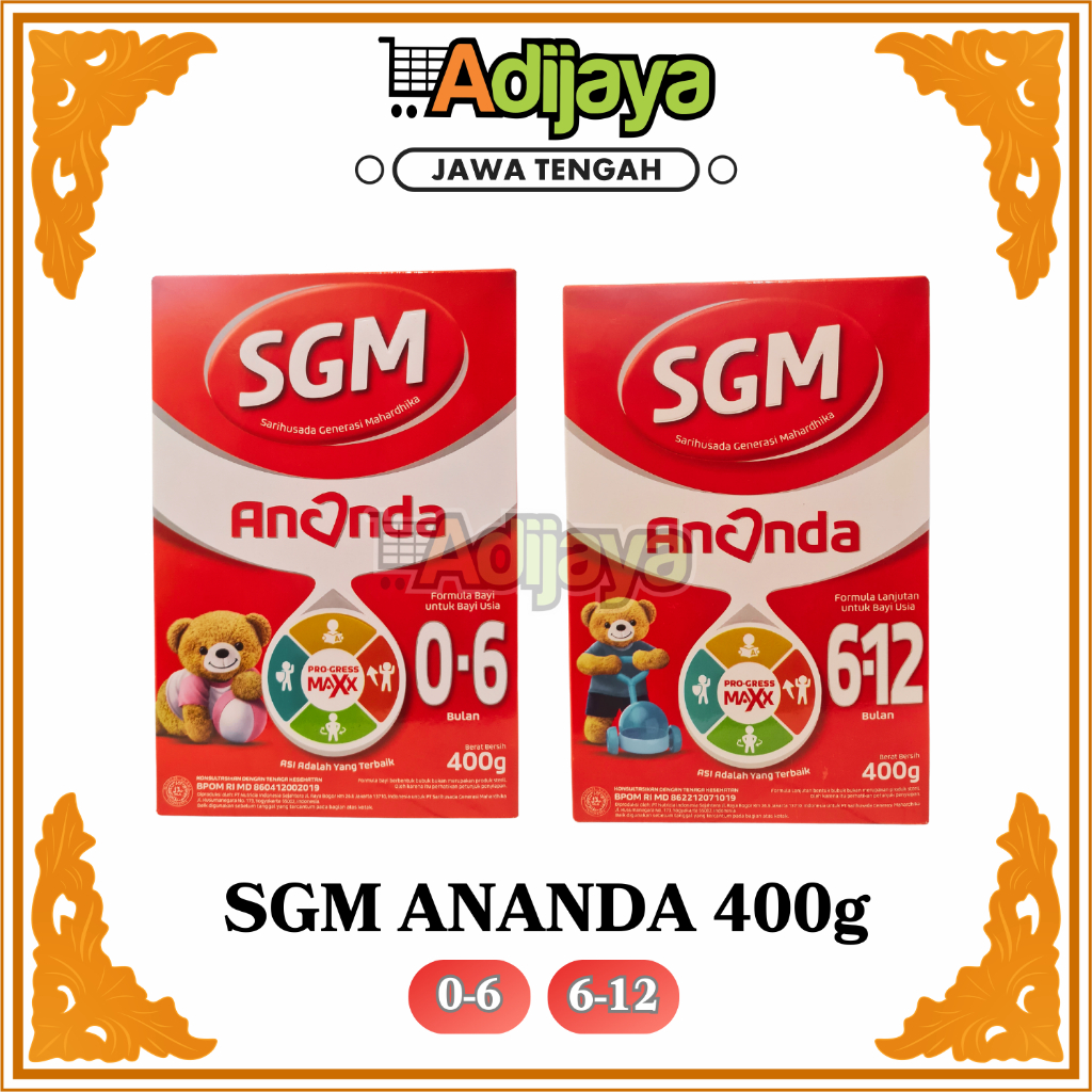 Jual SGM Ananda 1& 2 Bubuk 400g 600g 1000g 1kg Untuk ( 0-6 / 6-12 bulan ...