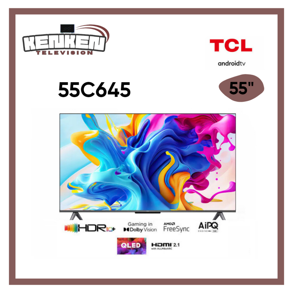 Jual TV LED TCL 55C645 LED TCL 55 Inch QLED TCL 4K Android 11 Series ...
