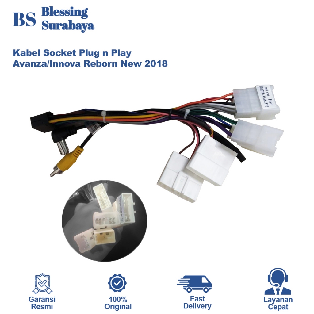 Jual Kabel Socket Plug n Play Avanza/Innova Reborn New 2018 | Shopee ...
