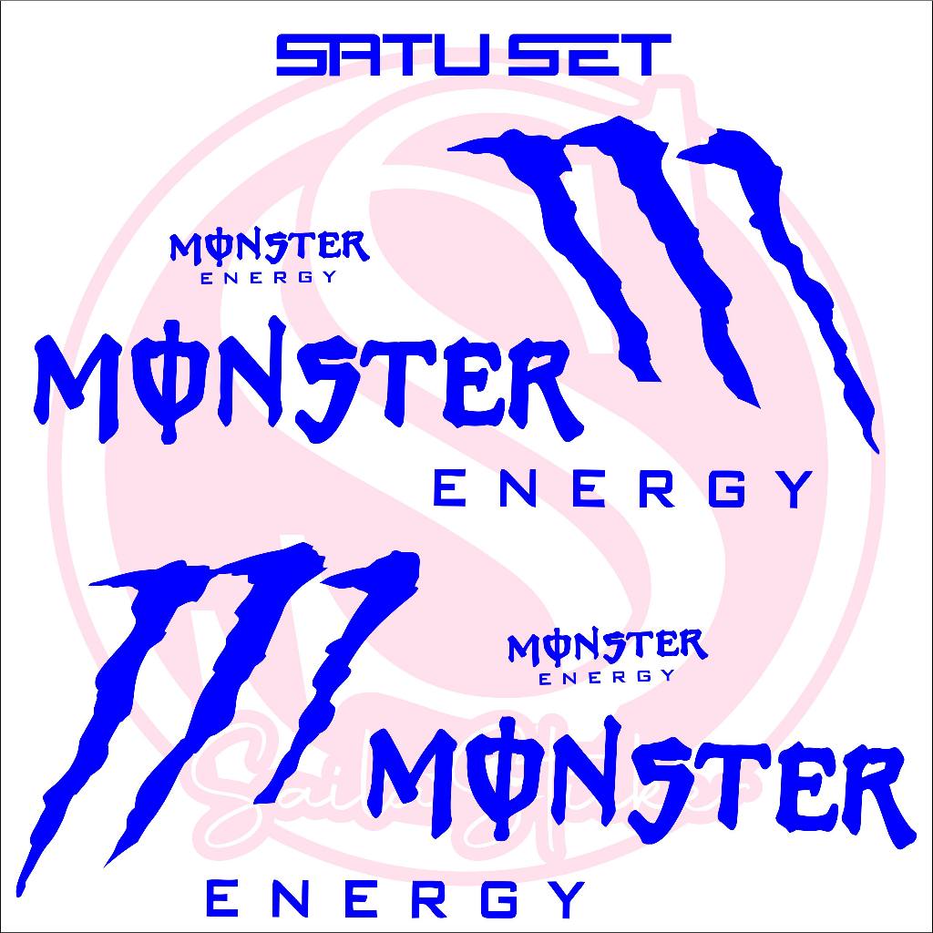 Jual Sticker Cutting Sticker Monster Energi Sticker Motor Fazzio