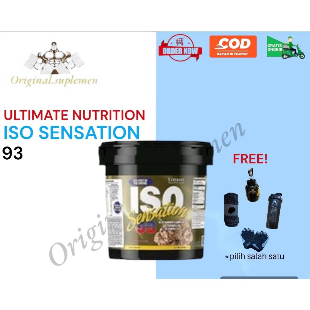 Jual iso sensation 93 ultimate nutrition/whey protein isolate iso ...