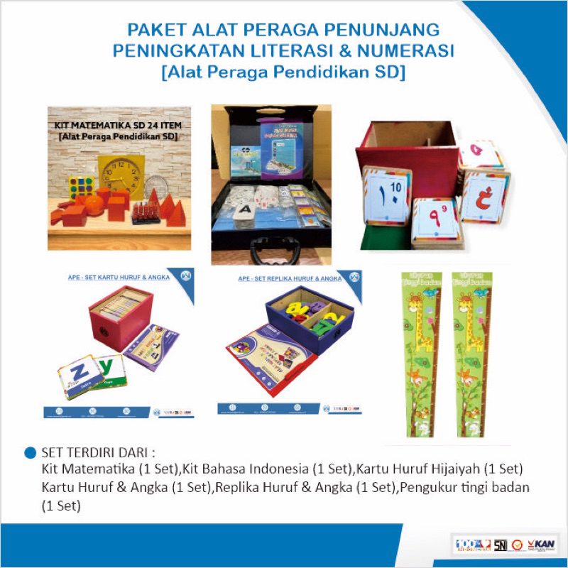 Jual Paket Alat Peraga Peningkatan Literasi Dan Numerasi SD | Shopee ...