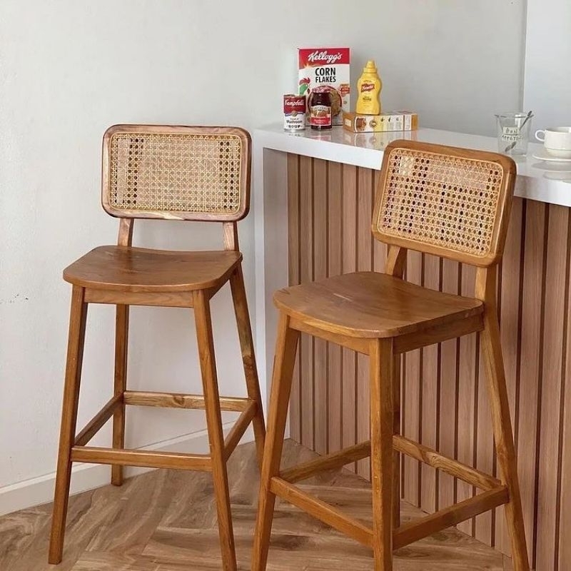 Jual kursi cafe/kursi bar minimalis rotan | Shopee Indonesia