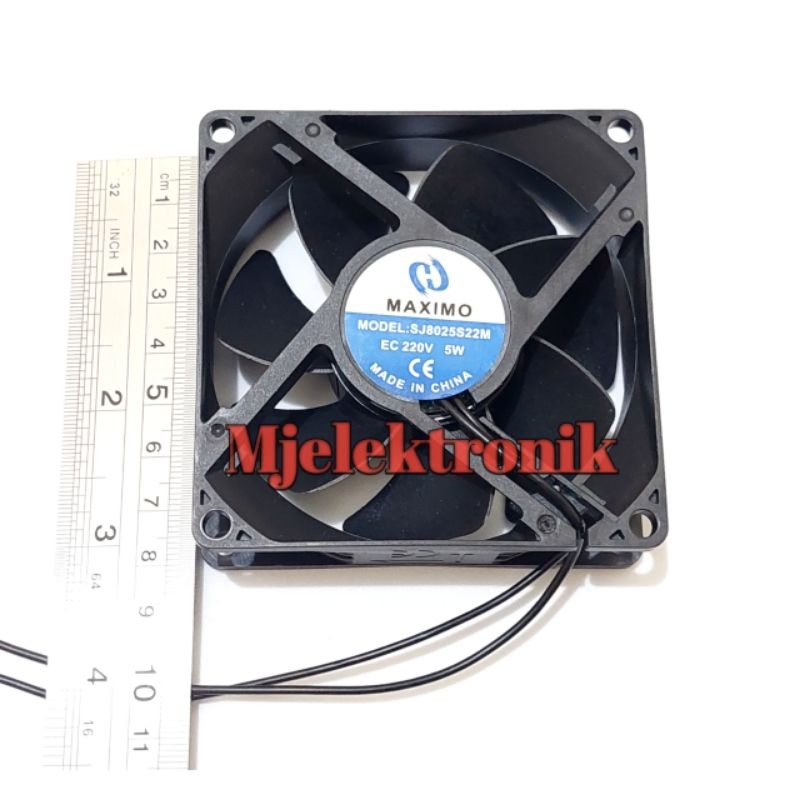 Jual Kipas Fan Maximo 220v 5w fan AC body plastik 8cm kipas AC ...