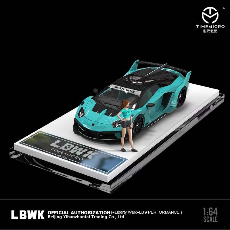 Jual MiniScale 1:64 TimeMicro LBWK Lamborghini Aventador LP700 Blue ...
