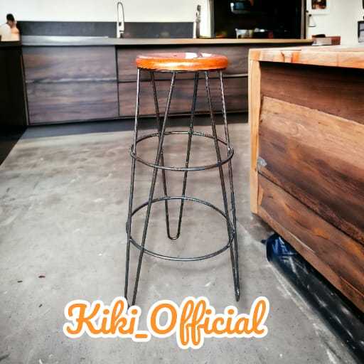 Jual Vcs01 Kursi Minimalis Bangku Besi Kayu Kursi Cafe Kursi