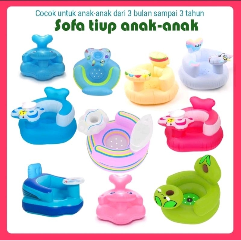 Jual Sofa bayi belajar duduk sofa bayi sofa kursi makan bayi tiup / untuk belajar duduk dan