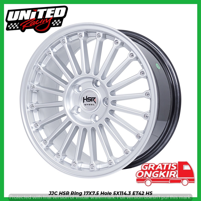 Jual VELG RALLY LOOK R17 HSR JJC LUBANG 5X114,3 MOBIL BRV HRV TUCSON ...