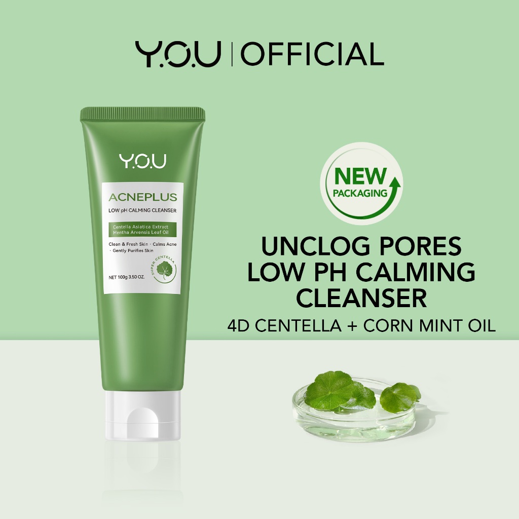 Jual YOU AcnePlus Low pH Calming Cleanser Sabun Cuci Wajah Acne