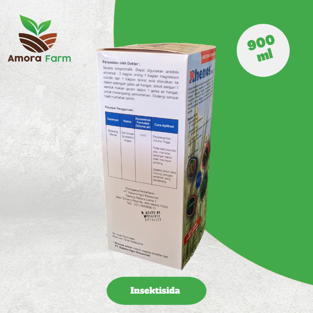 Jual Insektisida & Akarisida RHENOS 36EC 900ml Pembasmi Ualat Dan ...
