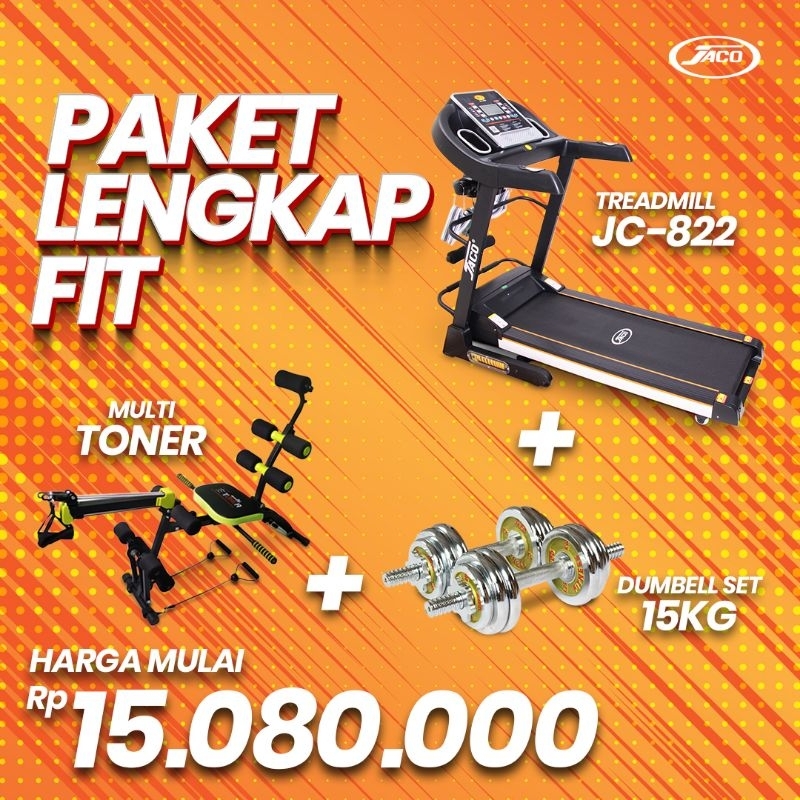 Jual Jaco Treadmill Elektrik JC822 cocok digunakan untuk dirumah