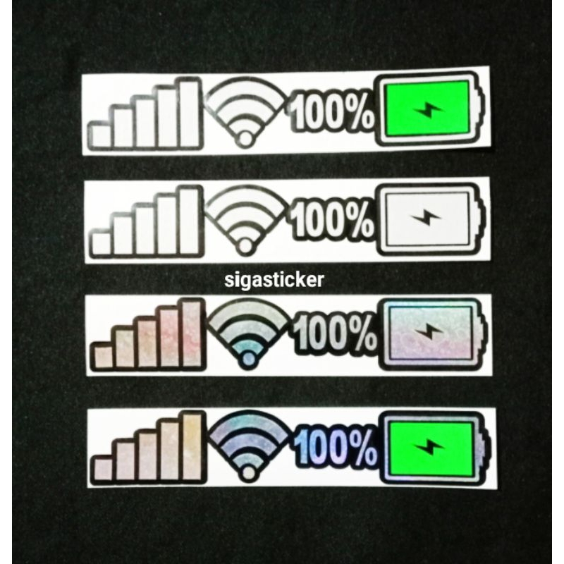 Jual Stiker WIFI CUTTING Sticker sinyal hp wifi baterai15CM | Shopee ...