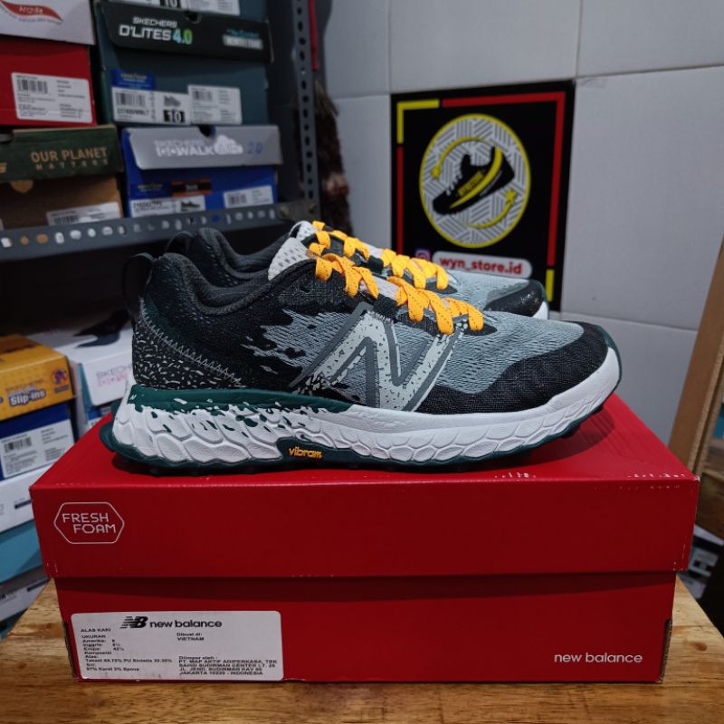 Jual New Balance Fresh Foam Trail x Hierro V7 Vibram Outsole Golden Hour Original Black Light Grey Shopee Indonesia