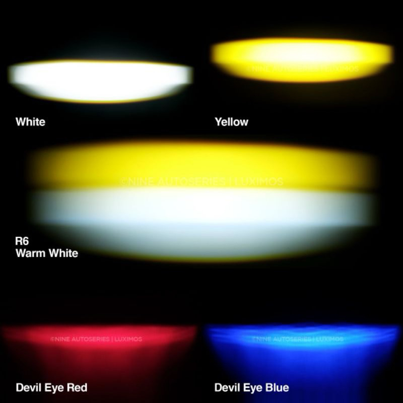 Jual NINE LUXIMOS LED SHOOTING LIGHT R6 DEVIL EYE 45 WATT 2 WARNA PUTIH ...