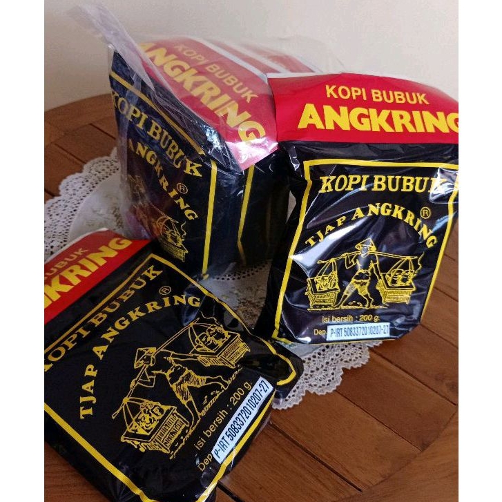 Jual Kopi Bubuk Angkring Per Pack Isi 5 X 200gram Khas Solo Shopee