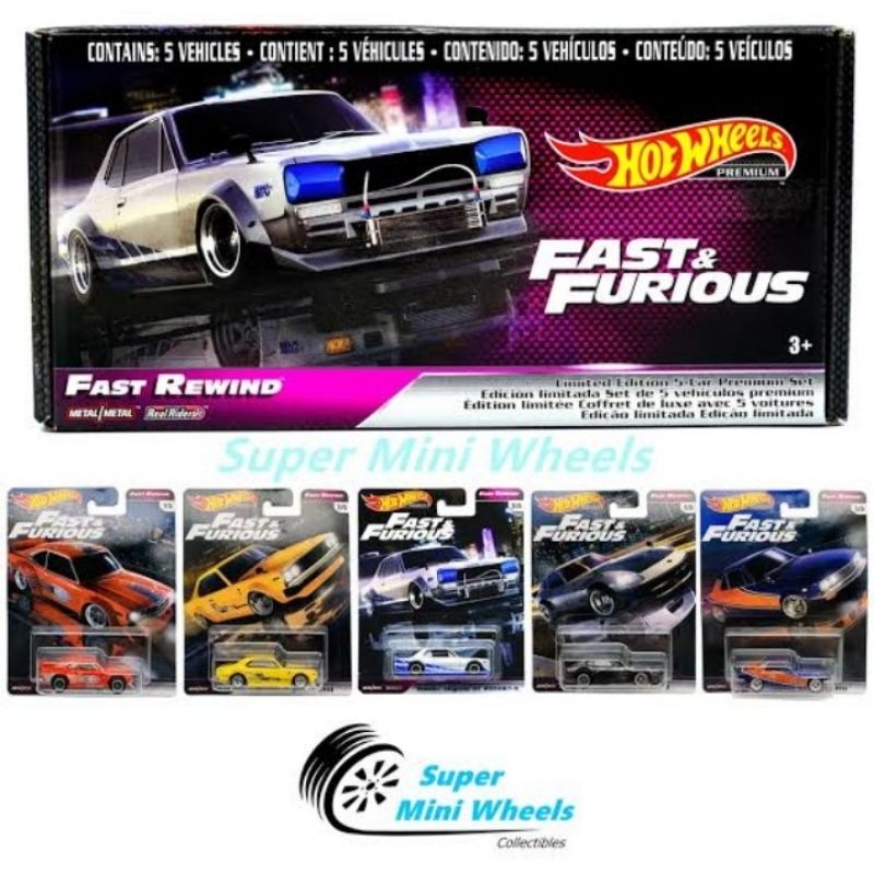 Jual Hot Wheels Fast And Furious Set Rewind E Skyline Mazda Fairlady Nissan Hako Silvia Fnf