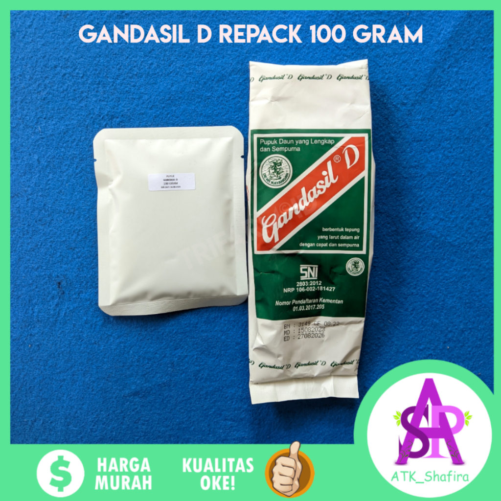 Jual TRIFARM Pupuk Daun Gandasil D Kemasan Repack 100 Gram Nutrisi ...