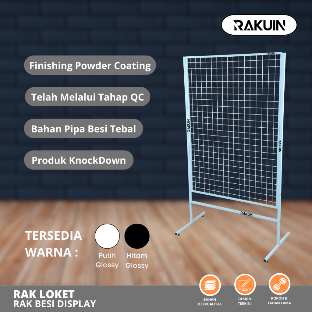 Jual RAK LOKET - RAK AKSESORIS KAWAT DISPLAY / RAK WIRE GRID - RAKUIN ...