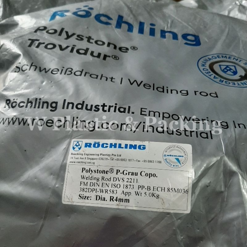 Jual Kawat las PP abu-abu grey Rochling single Dia.4mm | Shopee Indonesia