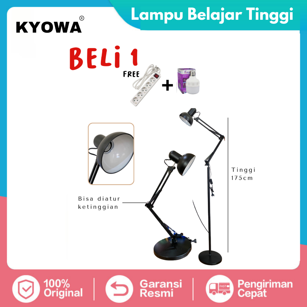 Jual Besar Tinggi Lampu Meja Baca Belajar Jepit Arsitek