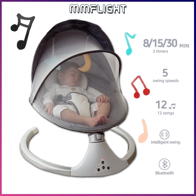 Jual Mmflight Ayunan Bayi Otomatis Elektrik Baby Swing Listrik Lipat ...