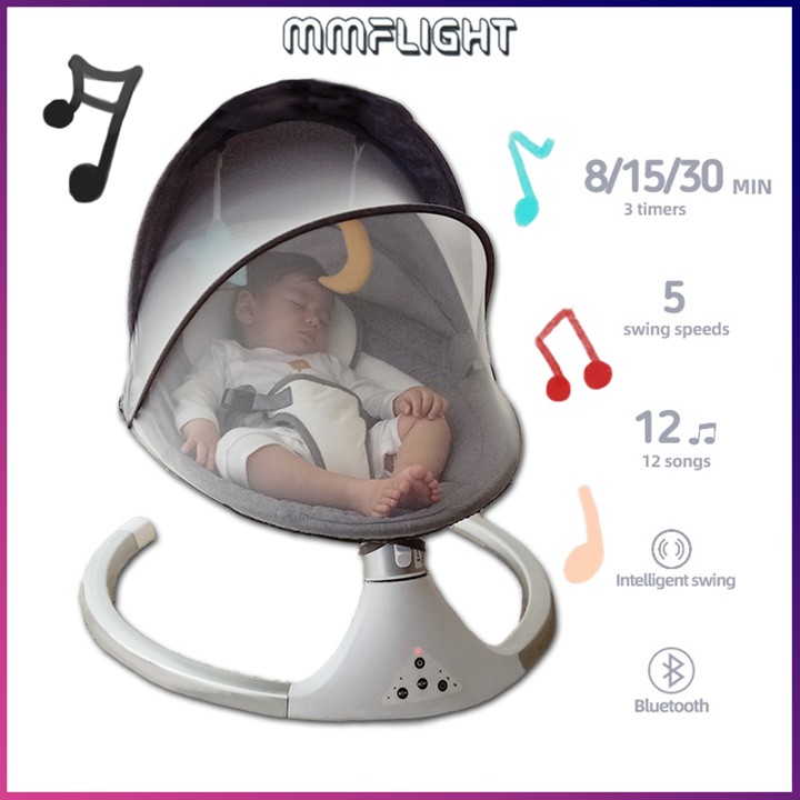 Mmflight Ayunan Bayi Otomatis Elektrik Baby Swing Listrik Lipat
