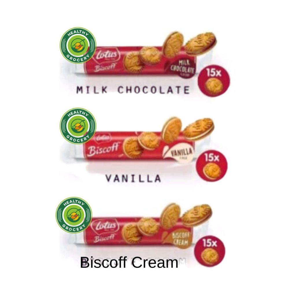 Jual Lotus Biscoff Sandwich Cookies Cream Milk Chocolate / Biscoff Cream / Cream Vanilla 150gr
