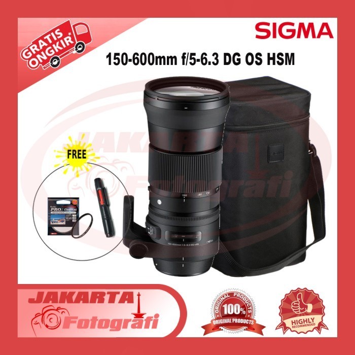Jual Sigma 150-600mm f5-6.3 DG OS HSM Contemporary Lens | Shopee Indonesia