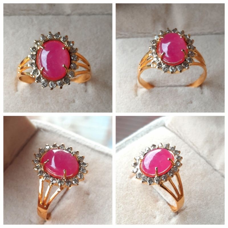 Jual Emas Berlian Ruby cincin model ladidai | Shopee Indonesia