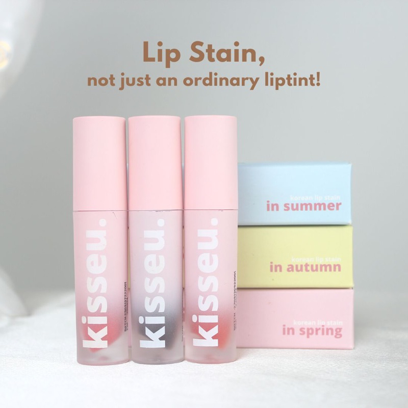 Jual Kisseu Korean Lip Stain Liptint Korea Tahan Lama 12 Jam Transferproof Shopee Indonesia