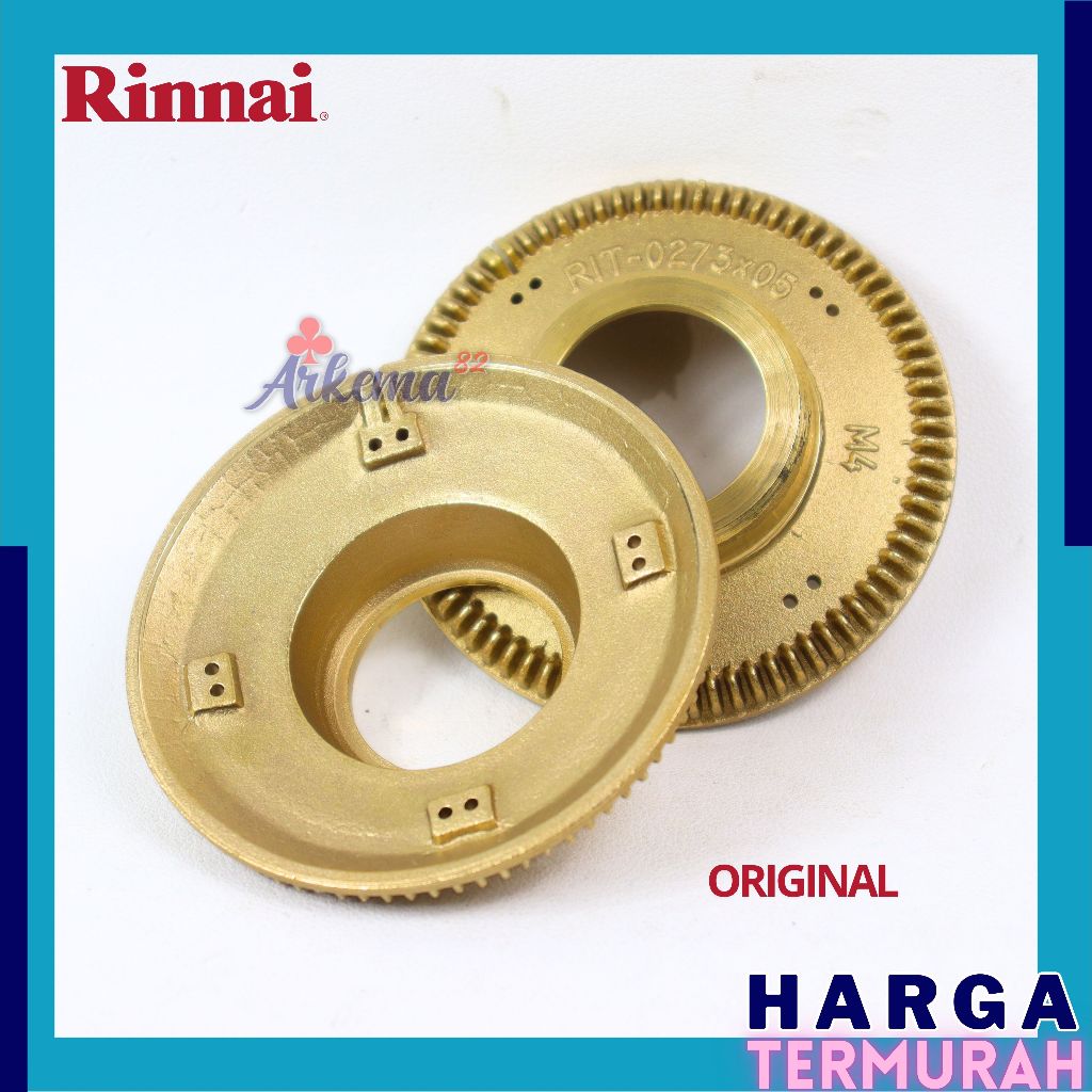 Jual BURNER KOMPOR RINNAI BELAH ORIGINAL | BARNER KUNINGAN KOMPOR RINAI ...