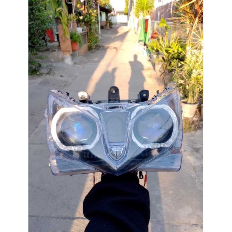 Jual BILED AES TURBO SE VARIO 125 TECHNO KZR custom headlamp