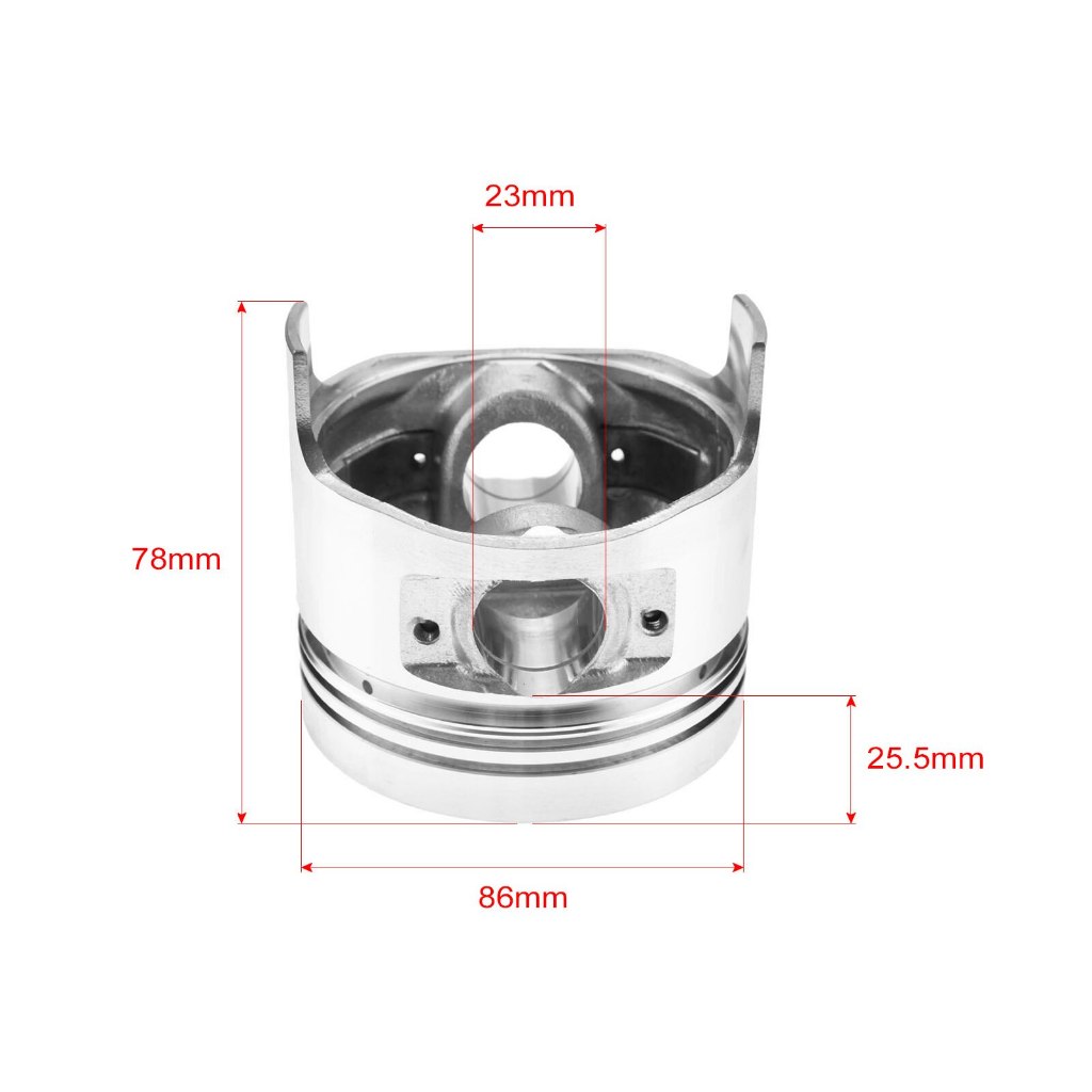 Piston Rings For 4 Stroke 9 HP (186F) Diesel Power Tiller / Cultivator, 186F -029
