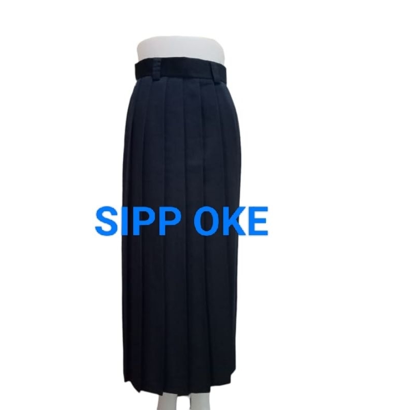 Jual ROK SERAGAM SEKOLAH REMPEL ATAS PANJANG PAKAI KARET Rempel Full ...