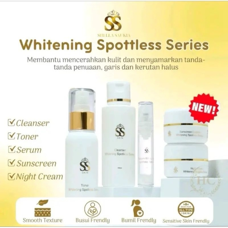 Jual SSSKIN Paket Whitening Spotless Series FREE GIFT SSSKIN Untuk Flek ...